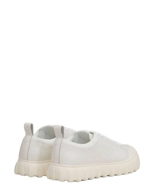 AMI White Chunky Sole Sneakers for men