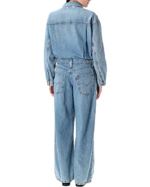 Levi's Blue Denim Jumpsuit