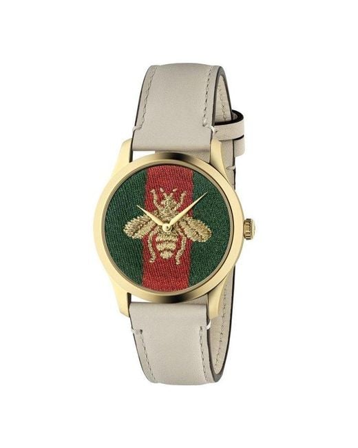 Gucci White 'g-timeless' Watch,