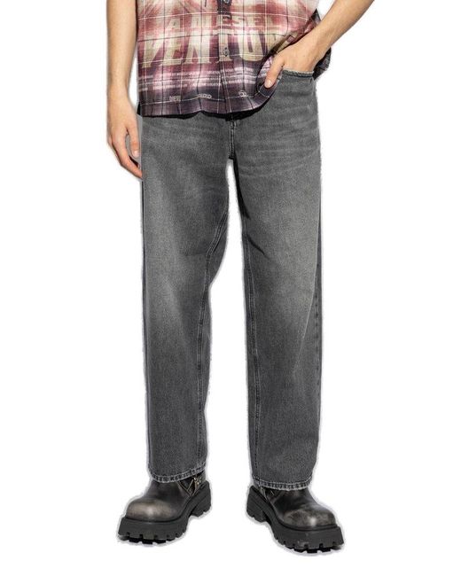 DIESEL Gray Jeans '2001 D-macro L.30', for men