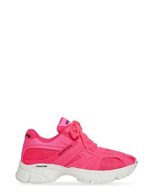 Balenciaga Pink Phantom Bicolour Lace-up Sneakers