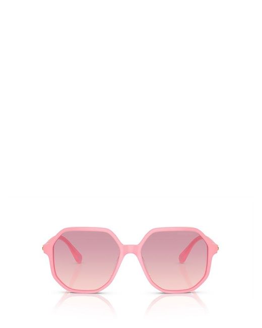 Swarovski Pink Octagon Frame Sunglasses