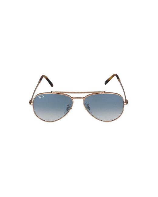 Ray-Ban Blue Pilot Frame Sunglasses