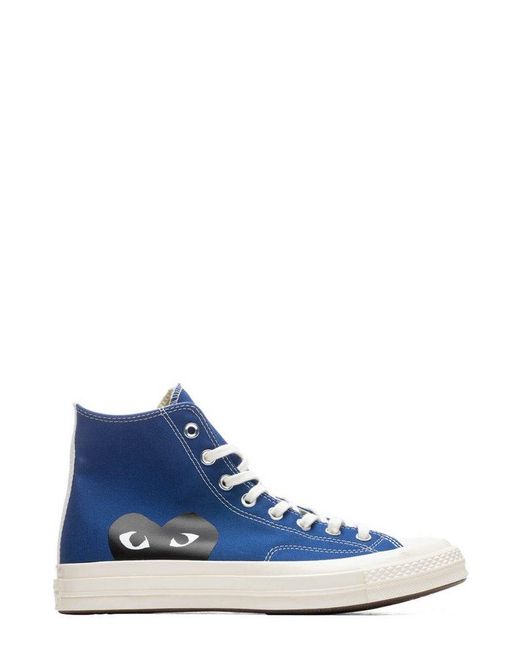 Converse Blue X Comme Des Garçons Play Chuck 70 High Top Sneakers