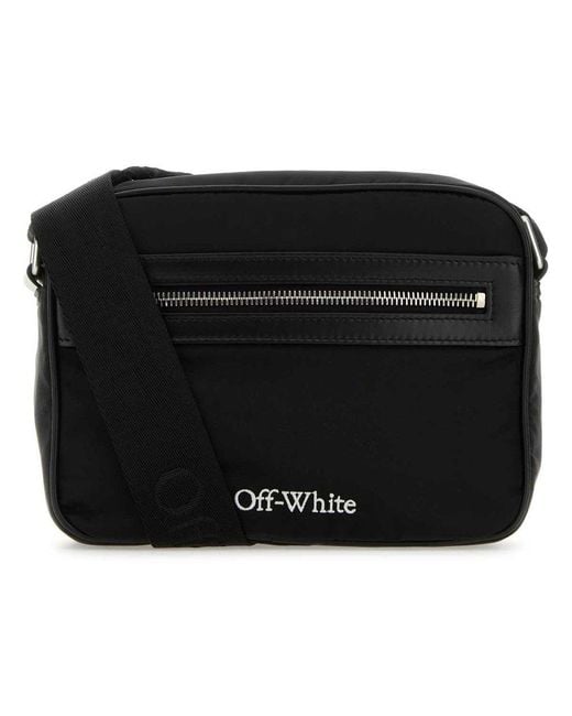 Off-White c/o Virgil Abloh Black Core Zip-up Crossbody Bag for men