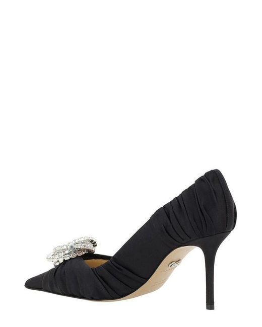Mach & Mach Black Galaxy Pointed Toe Pumps