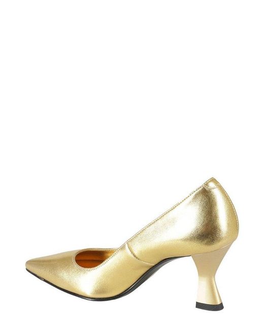 Giampaolo Viozzi Metallic Pointed Toe Pumps