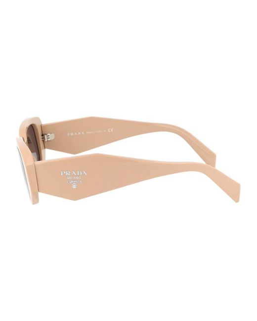 Prada Pink Rectangular Frame Sunglasses