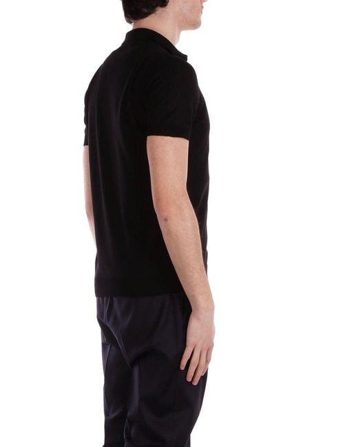 Tagliatore Black T-Shirts And Polos for men