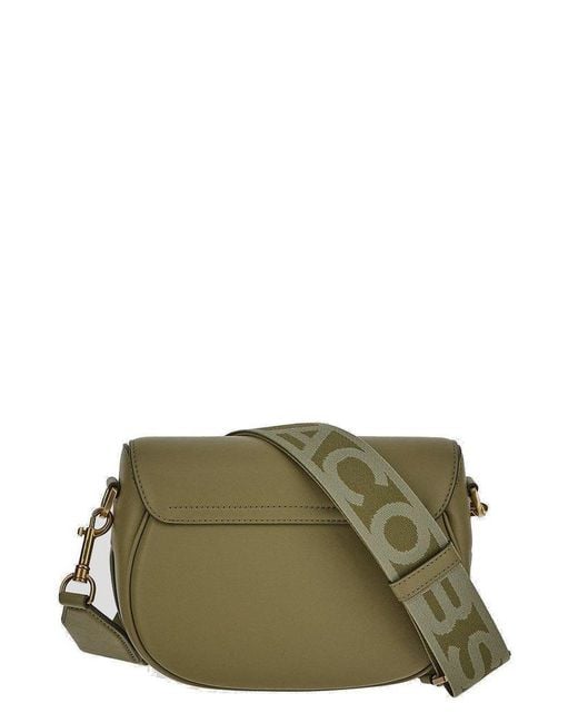 Marc Jacobs Green The Snapshot Foldover Top Crossbody Bag