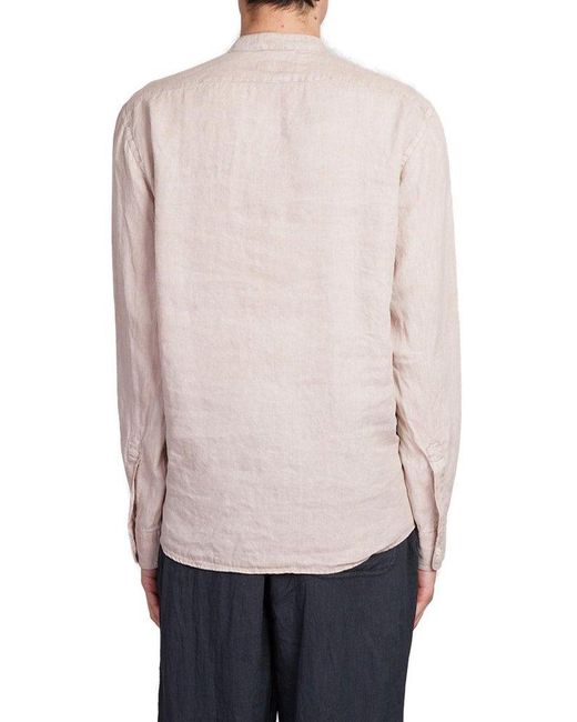 Aspesi Pink Long Sleeved Buttoned Shirt for men