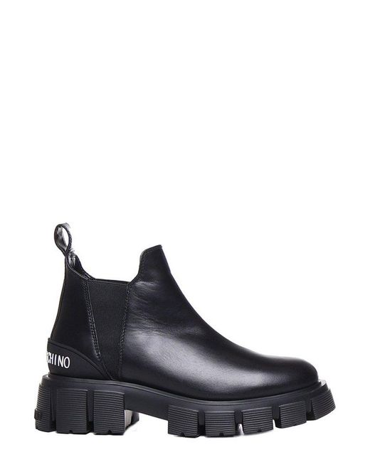 Love Moschino Black Chelsea Boots