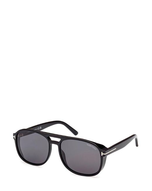 Tom Ford Black Aviator-frame Sunglasses for men