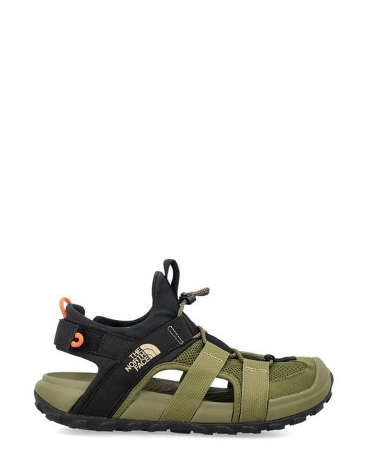 The North Face Green Explore Camp Round-toe Cut-out Sandals for men