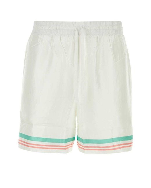 Casablancabrand White Shorts for men