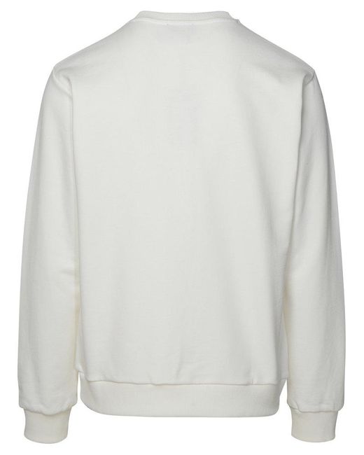 A.P.C. Gray White Cotton Sweatshirt for men