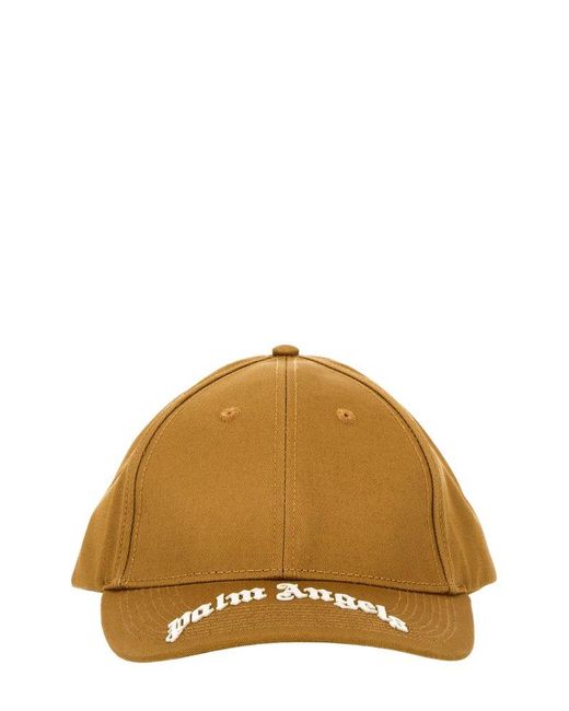 Palm Angels Cotton Curved Logo 