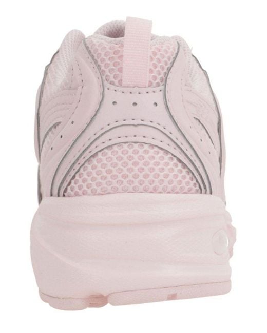 New Balance Pink Tier 3 Synthetic Mesh Sneakers By