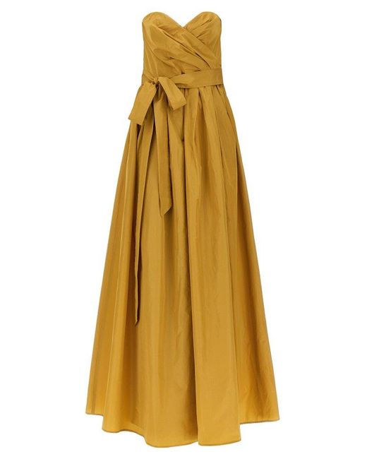 Max Mara Studio Yellow Anzio Dress