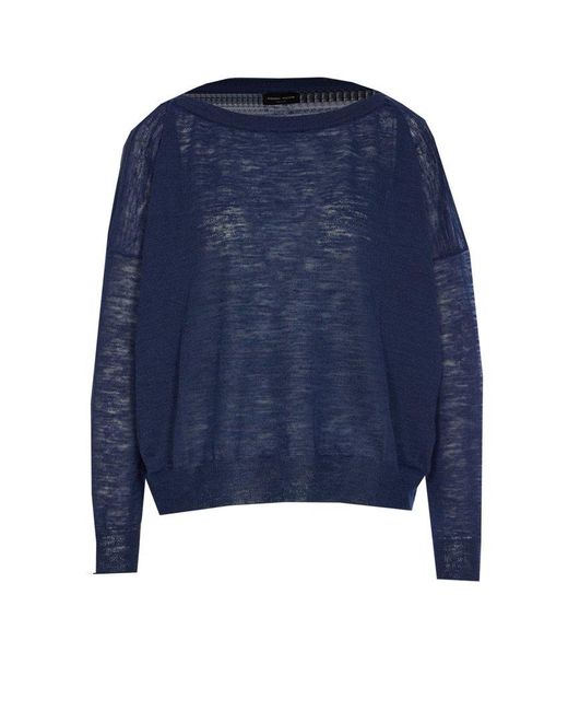 Roberto Collina Blue Knit Sweater