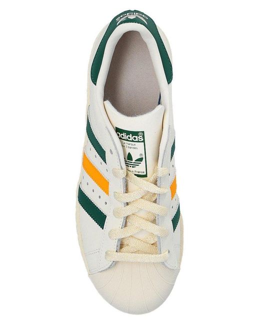 Adidas superstar green orange online