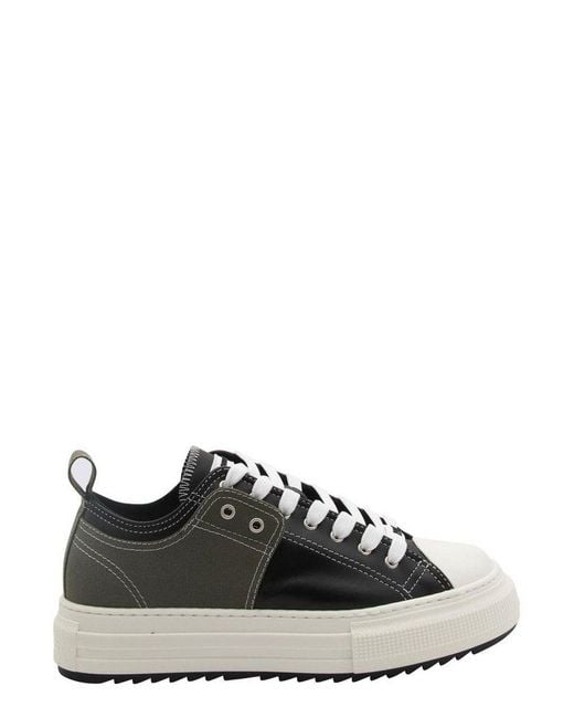DSquared² Black Chunky Sole Lace-up Sneakers for men