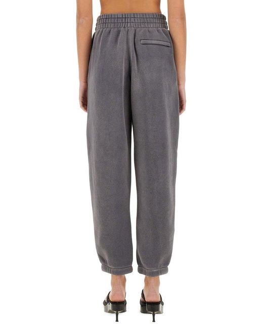 Alexander Wang Gray Essential Terry Ribbed Hem Joggers