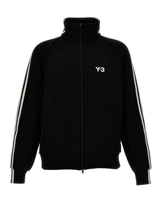 Y-3 Black 3-stripes Zipped Jacket