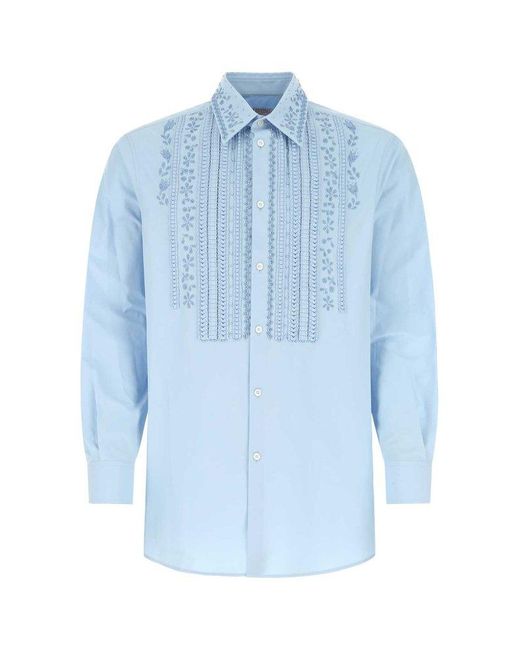 Valentino Cotton Embroidered Poplin 