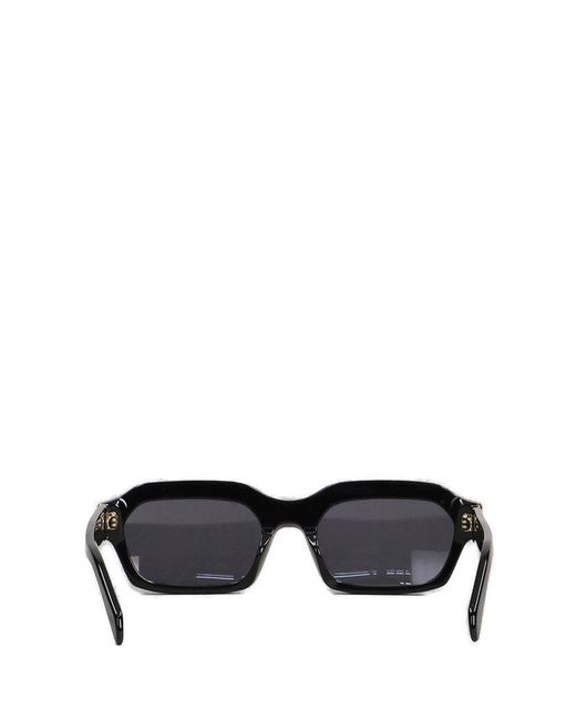 Retrosuperfuture Black Rectangle Frame Sunglasses