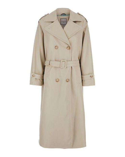 Urbancode Natural Double Breasted Trench Coat