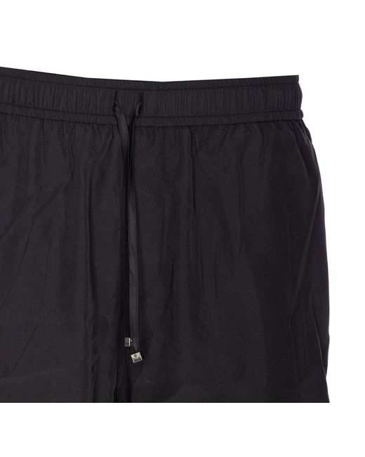 Amiri Blue Logo Printed Drawstring Shorts for men