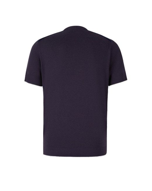 Tom Ford Blue Plain Cotton T-shirt for men