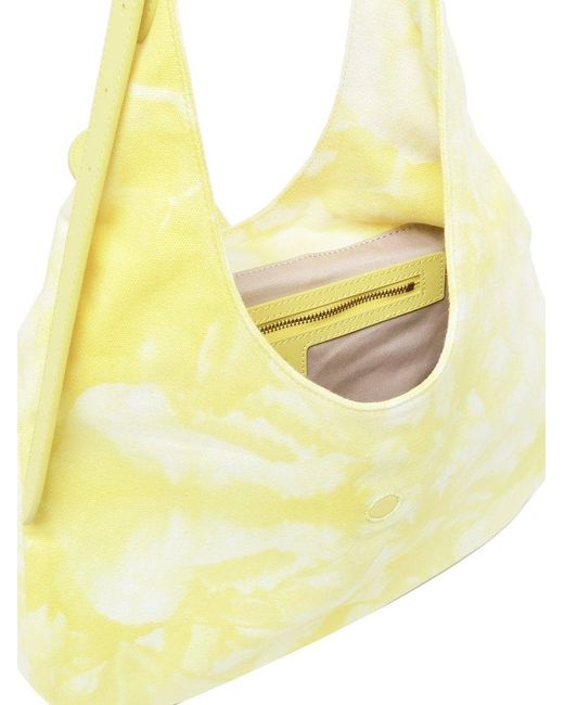 Pinko Yellow Love Birds Tie-dyed Hobo Bag