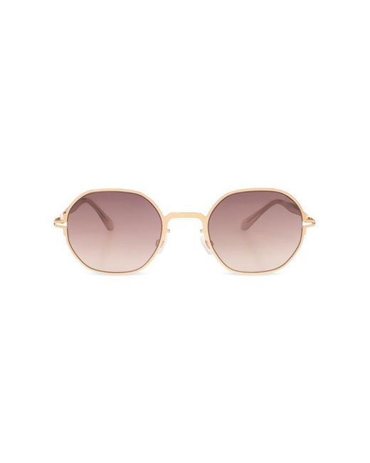 Mykita Pink Santana Square Frame Sunglasses