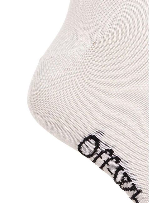 Off-White c/o Virgil Abloh White Cotton Socks,