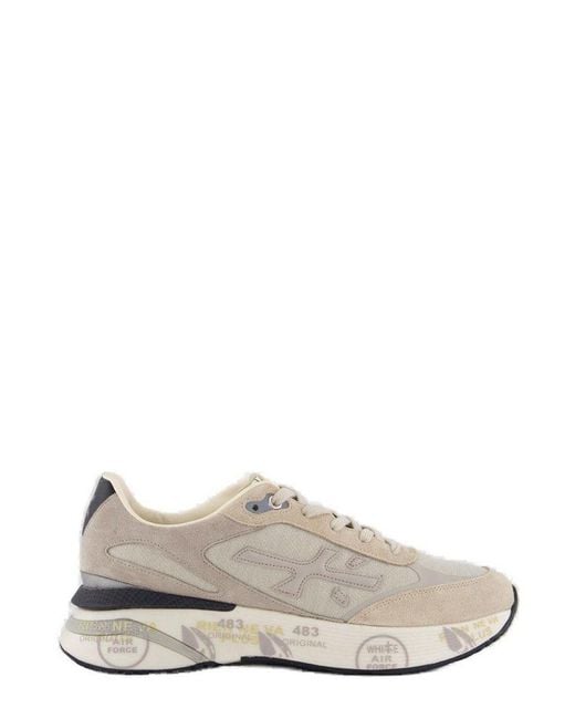 Premiata Gray Moe Run Lace-Up Sneakers for men