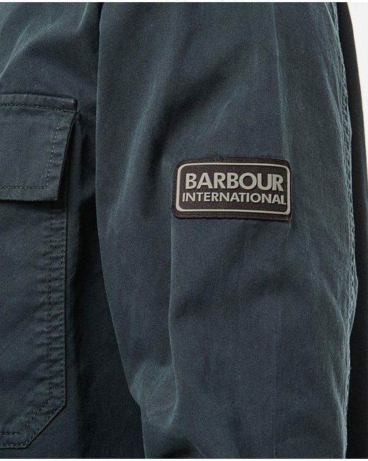 Barbour Gray Adey Overshirt for men