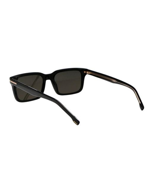 Boss Black Rectangular Frame Sunglasses for men