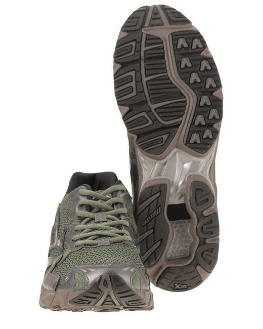 Mizuno Gray Wave Rider 10 Lace-Up Sneakers for men