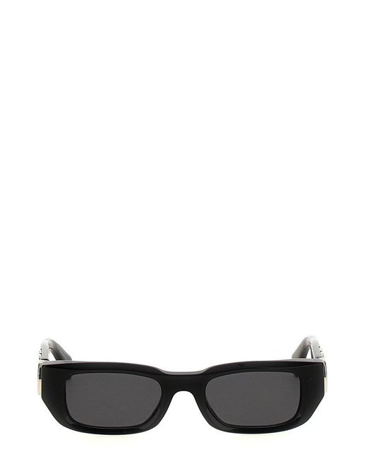 Off-White c/o Virgil Abloh Black Fillmore Rectangular Frame Sunglasses