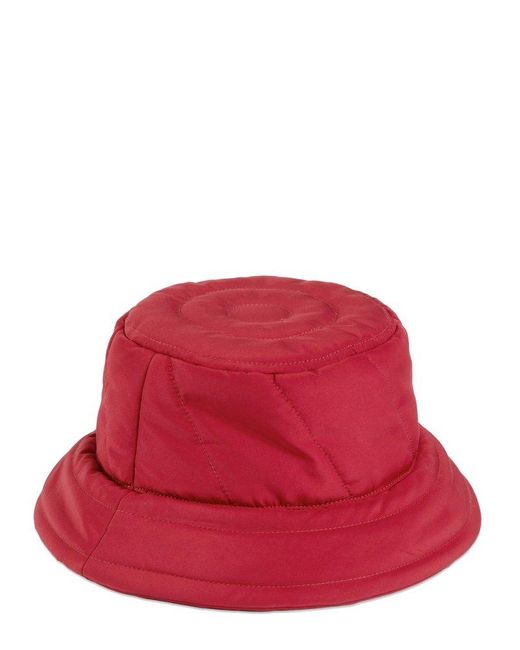 Gucci Red GG Quilted Bucket Hat
