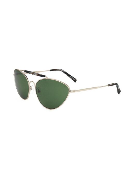 Linda Farrow Green X Dries Van Noten Pilot Frame Sunglasses