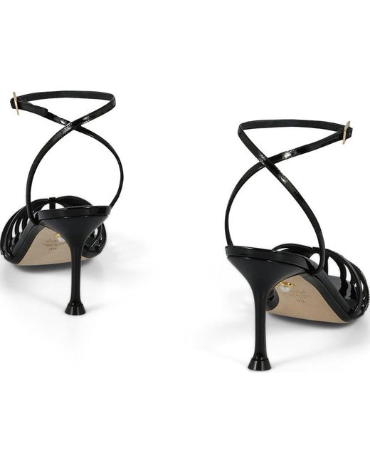 ALEVI Black Karel Strappy Sandals