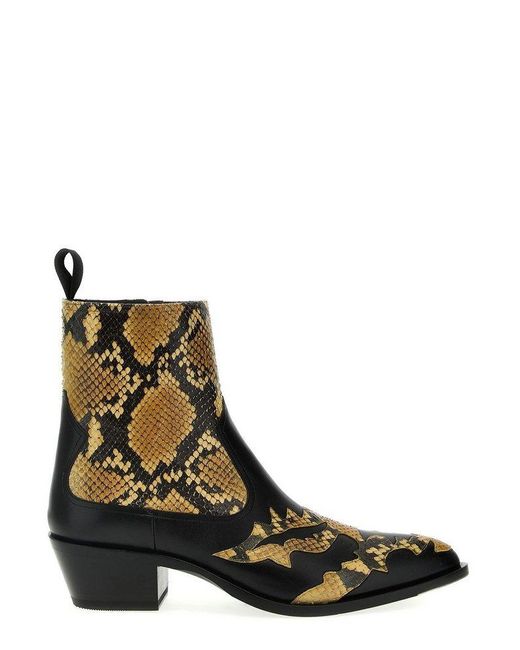 Bally Vegas Python Printed Ankle Boots in Brown for Men Lyst UK