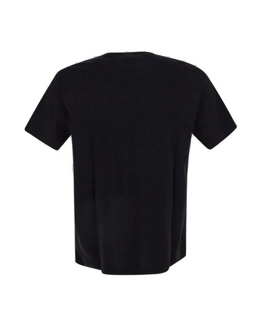 A.P.C. Black Lewis Crewneck T-shirt for men