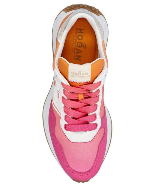 Hogan Pink H641 Leather Sneaker