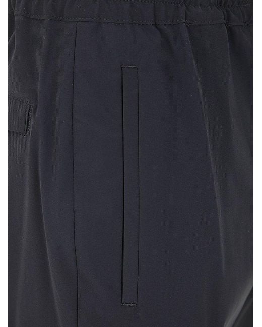PT Torino Blue Elastic Drawstring Waist Trousers for men