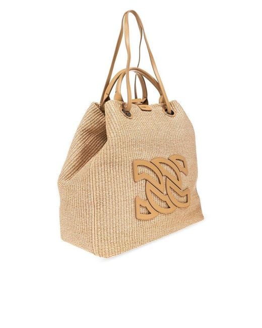 Casadei Natural Dome Shopper Bag