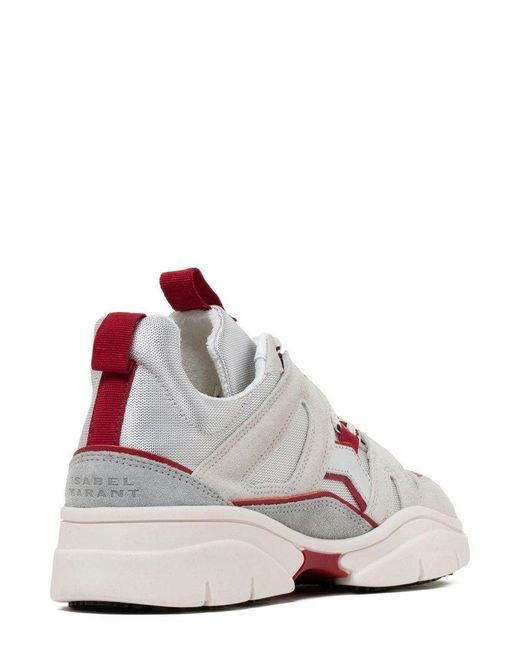 Isabel Marant White Kindsay Lace-Up Sneakers